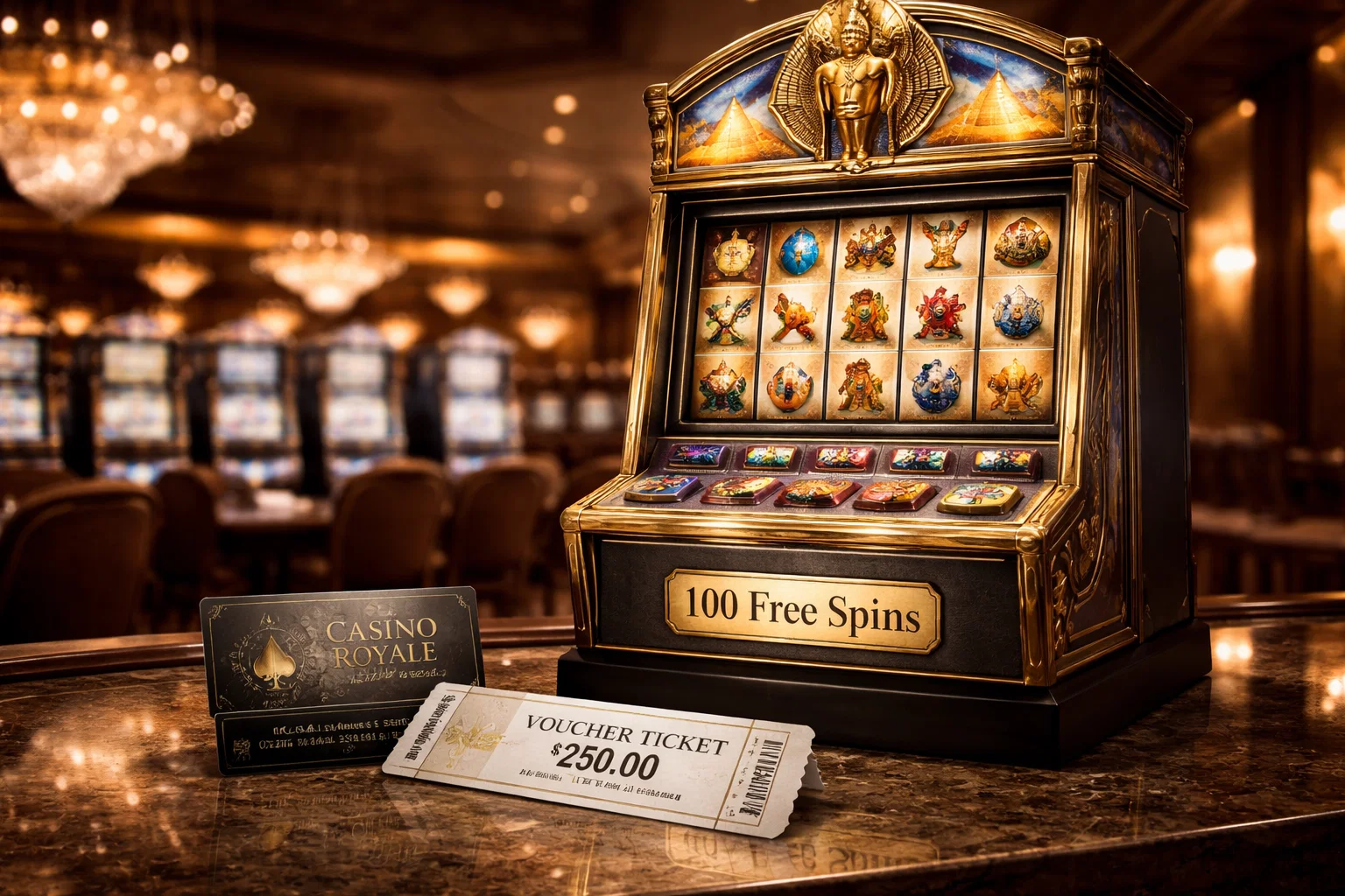 Ancient Egyptian gold treasure and jewels